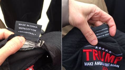are trump hats really made in china